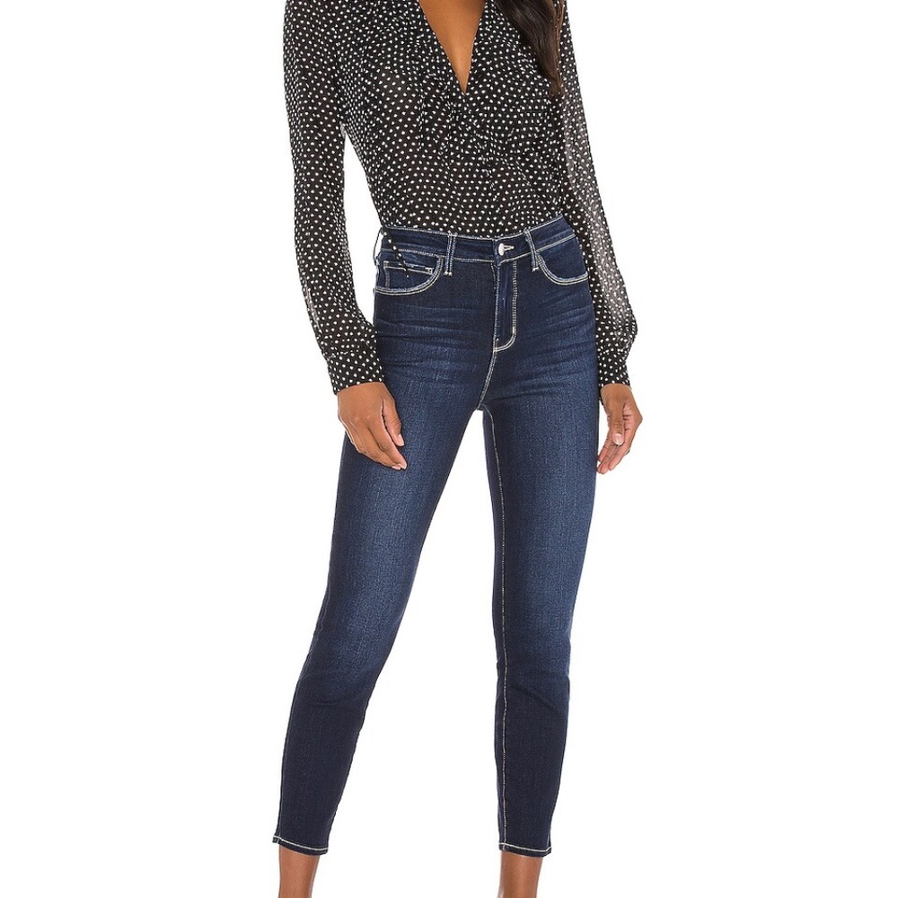 L'AGENCE Women's Margot Cropped Skinny Jeans in Orlando Wash Size 26